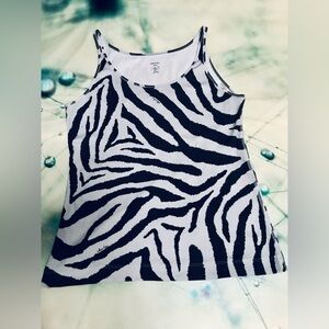 Beautiful Marc Cain Light Blue & Black Zebra 🦓 Print Top